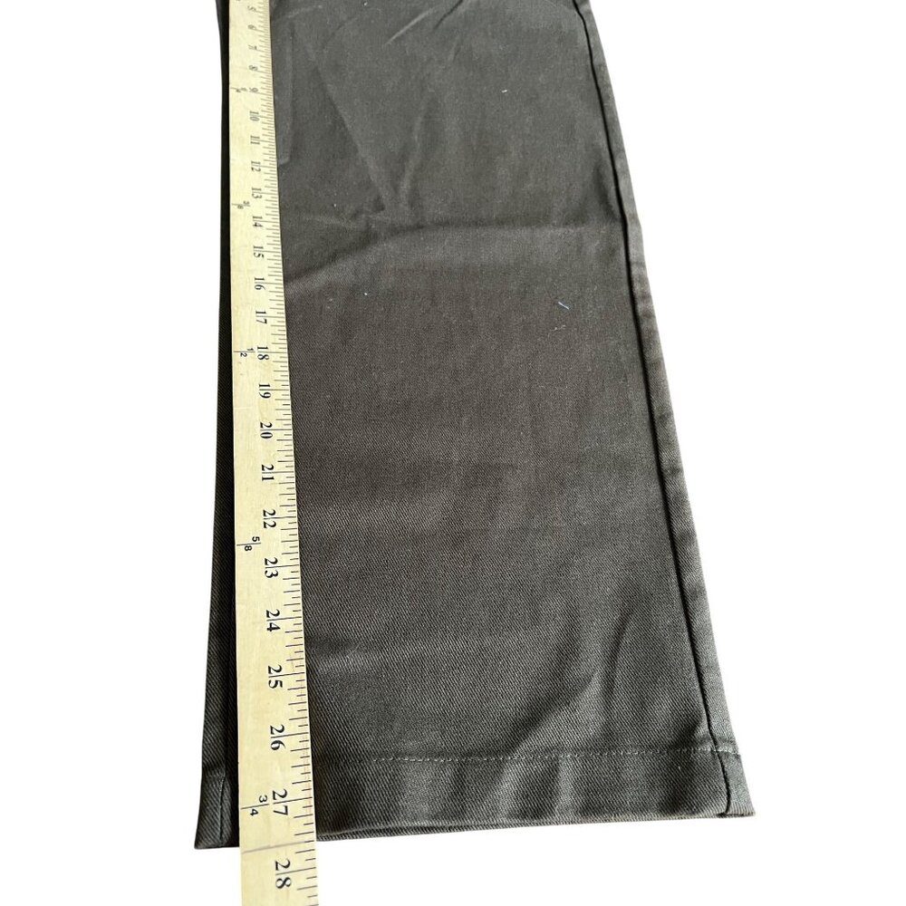Zara Womens High Waisted Olive Green Wide-Leg Pants Size 29 - Picture 6 of 15